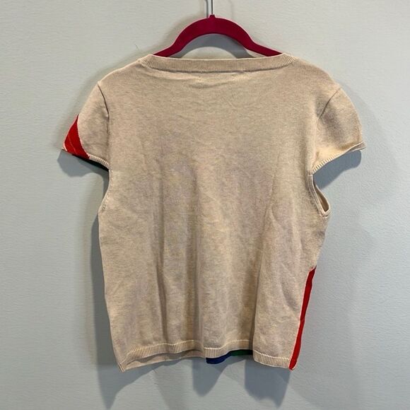 Alice & Olivia “Ester” rainbow sweater top M - Picture 6 of 6
